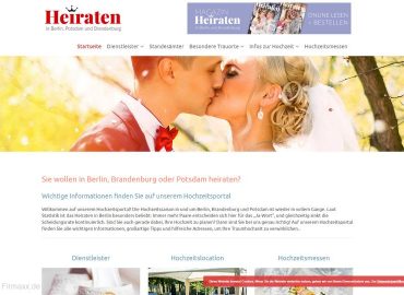 In Berlin Heiraten, Brautmode, Trauringe, Hochzeitsfotos und Standesämter in Berlin · Alles für die Hochzeit in Berlin