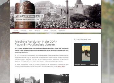 Friedliche Revolution in Plauen – Das Wende-Denkmal