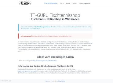 TT-GURU Tischtennisshop Erlangen