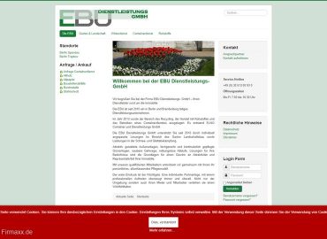 Containerdienst EBU Rohstoffhandel GmbH